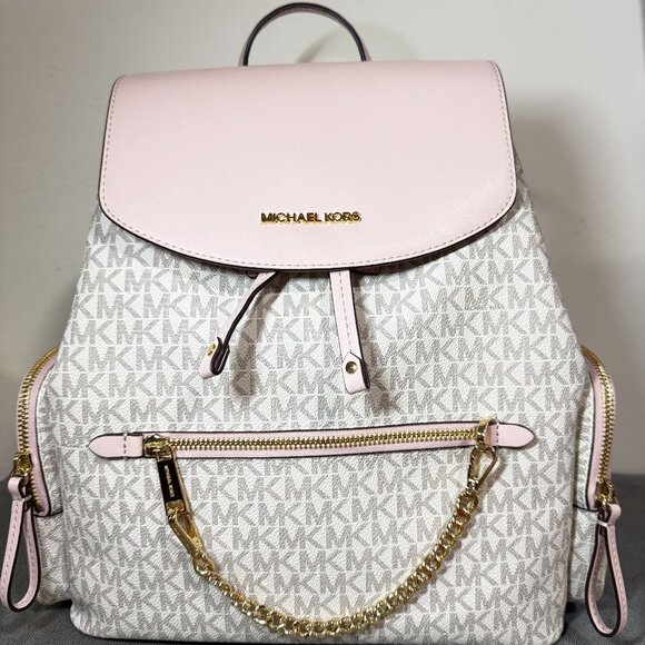 Michael Kors Backpack Jet Set MK Logo Large Chain Backpack - Large main image 7